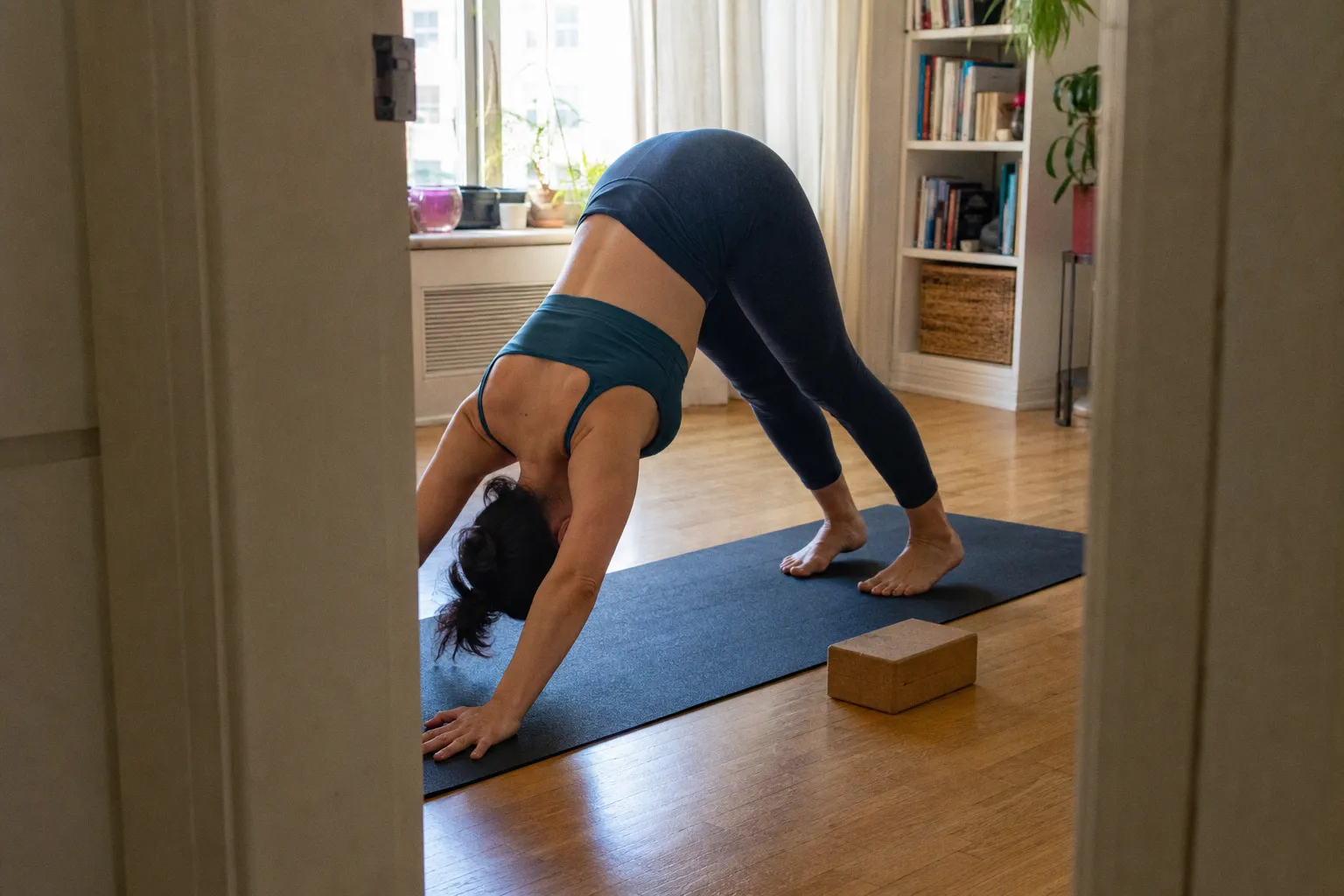 Correcting my downward dog alignment to stop wrist pain